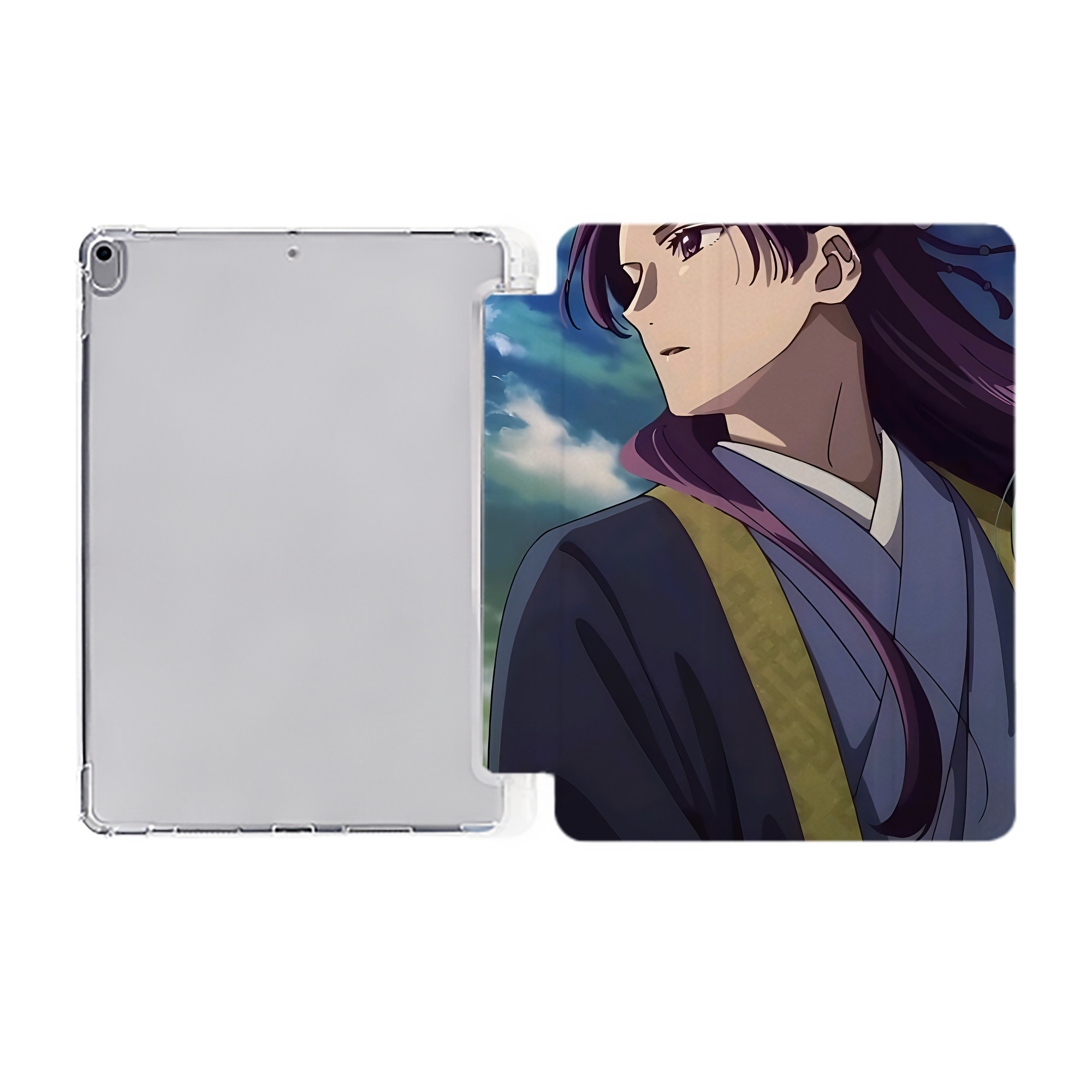 （画像用） 薬屋のひとりごと The Apothecary Diaries IPad ケース ペン収納付き 三つ折りスタンド PUレザー×シリコン 対応機種9.5/10.5/10.9インチ